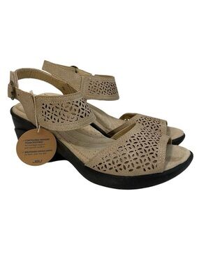 JBU Jambu Slingback Sandals Toledo Morocco Tan Vegan Leather Women's Size 6M New